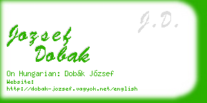 jozsef dobak business card